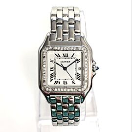 CARTIER PANTHÉRE 29mm Steel Diamond Watch