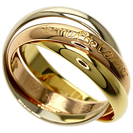 CARTIER Tri-Color Gold Trinity US 6 Ring