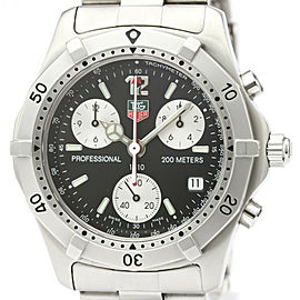 Polished TAG HEUER 2000 Classic Professional Chronograph Watch CK1110