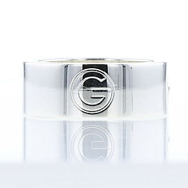 GUCCI 925 Silver G logo wide Ring LXGBKT-558