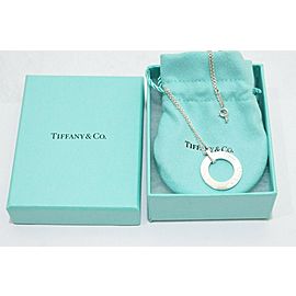 TIFFANY & Co Sterling Silver 1837 Pendant Necklace LXGoods-110