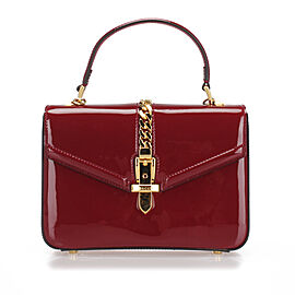 Gucci Sylvie 1969 Patent Leather Satchel