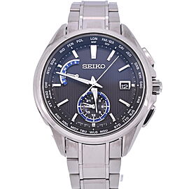 SEIKO Brights Titanium/Titanium Steel Solar Powered Radio Watch