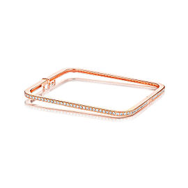 Piece Square Diamond Eternity Bangle