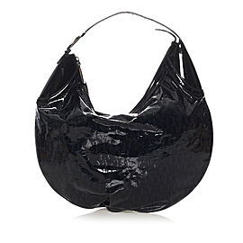 Gucci Horsebit Glam Patent Leather Hobo Bag