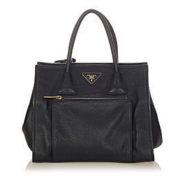 Prada Twin Pocket Leather Satchel