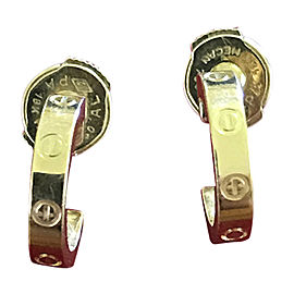 Cartier Love 18K Yellow Gold Earrings