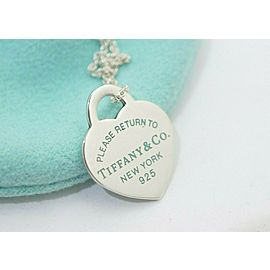 TIFFANY & Co Sterling Silver Blue Enamel Necklace LXGoods-133