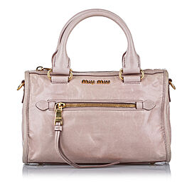 Miu Miu Vitello Shine Satchel