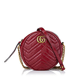 Gucci GG Marmont Round Crossbody Bag