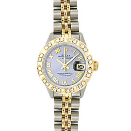 Rolex Ladies Datejust 6917 Two-tone Diamond Dial Diamond Bezel 26mm