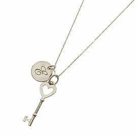 TIFFANY & Co Silver Heart key Necklace LXGQJ-709