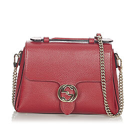 Gucci Interlocking G Leather Satchel