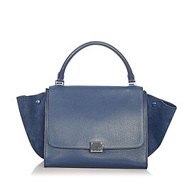 Celine Small Trapeze Leather Satchel