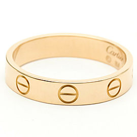 CARTIER 18K Pink Gold Mini Love Ring LXGoodsLE-563