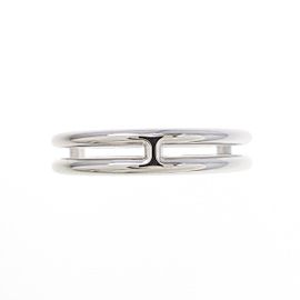 Hermes 18K white Gold Ariane Ring LXGYMK-965