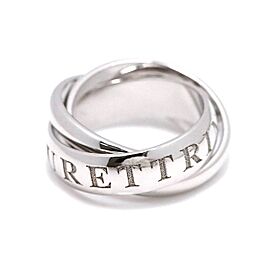 Cartier 18K White Gold Trinity Ring US:4.5 SKYJN-654