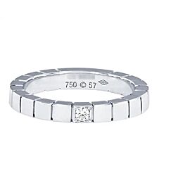 Cartier 18 Karat White Gold and Diamond Lanieres Ring