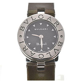 BVLGARI Stainless Steel Leather Quartz Watch LXGJHW-378