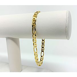 Figaro 14K Yellow Gold Bracelet