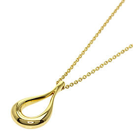 TIFFANY & Co 18K Yellow Gold Open teardrop Necklace QJLXG-1466