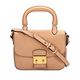 Miu Miu Sound Lock Leather Satchel