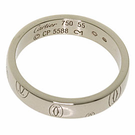 CARTIER 18k White Gold Happy Birthday Ring