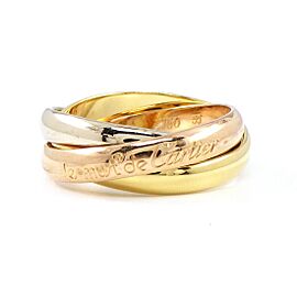 Cartier 18k White, Yellow, Pink Gold Ring