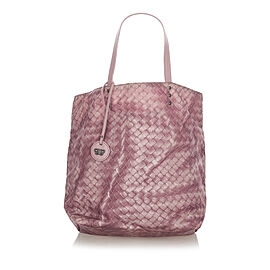 Bottega Veneta Intrecciolusion Nylon Tote Bag