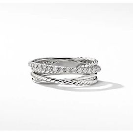 David Yurman The Crossover Collection Ring with Diamonds