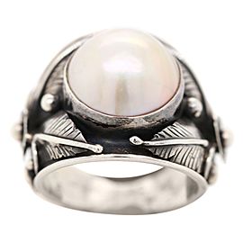 Sterling Silver and Pearl Ring