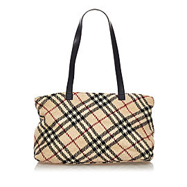 Burberry Supernova Check Wool Shoulder Bag