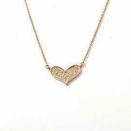 18K pink Gold Diamond Necklace