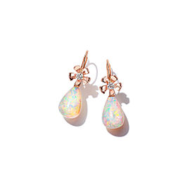 Wonderland Teardrop Crystal Opal Earrings