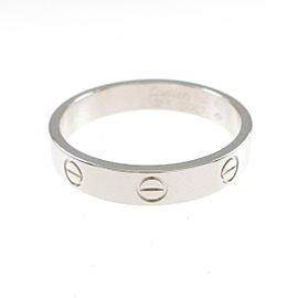 Cartier 18K white Gold Mini Love Ring LXGYMK-551