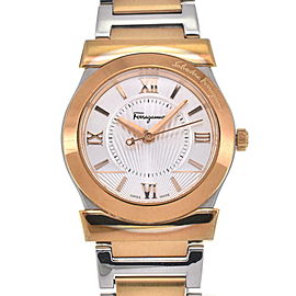 Salvatore Ferragamo Vega SS Gold Plated Quartz Watch LXGJHW-655