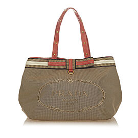 Prada Canapa Logo Canvas Handbag