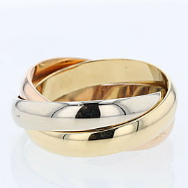 CARTIER 18k White , Yellow and Pink Gold Trinity Ring LXGBKT-806