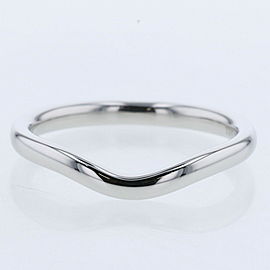 TIFFANY & Co. 950 Platinum Curved Ring LXGBKT-104