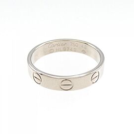 Cartier Mini Love 18k White Gold US4.75 Ring LXGKM-279