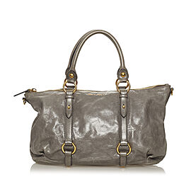 Miu Miu Vitello Shine Satchel