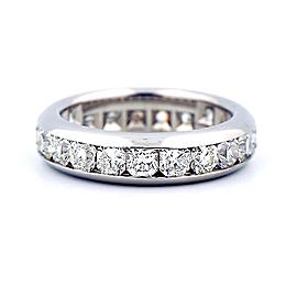 Tiffany & Co. Lucida Platinum 2.31 Ct Diamond Eternity Band Ring Size 9.25