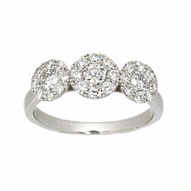 18K White Gold Diamond Ring