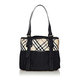 Burberry Nova Check Nylon Tote Bag