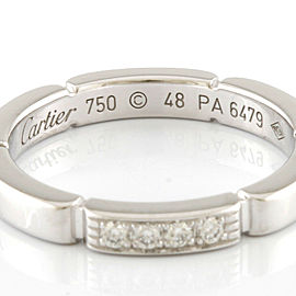 CARTIER: 18K white Gold Gold Ring US4.5 ,EU48- LXKG-380