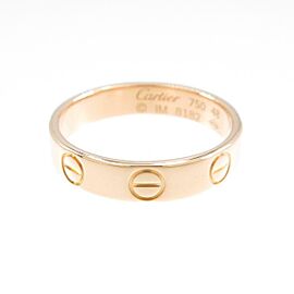 Cartier 18k Pink Gold Mini Love Ring US 4.5 LXGKM-36