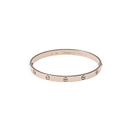 Cartier Love 18K White Gold Bangle Bracelet Size 21