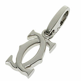 CARTIER 18k White Gold 2C charm Pendant LXGQJ-1180