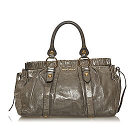 Miu Miu Vitello Shine Handbag