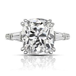 8 CARAT CUSHION CUT E COLOR VVS1 CLARITY DIAMOND ENGAGEMENT RING 18KW GIA CERTIFIED 6 CT E VVS1 BY MIKE NEKTA